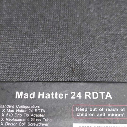 Advken Mad Hatter RDTA black like new