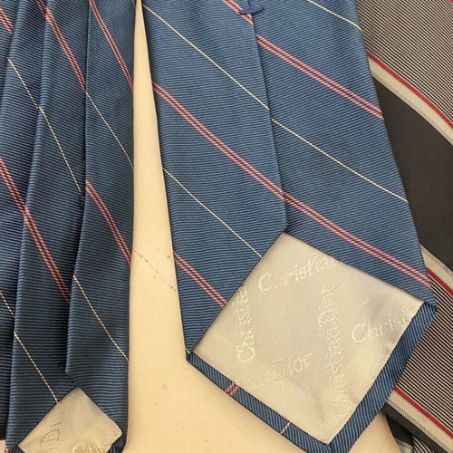 Dior vintage ties like new, set of 2 multicolored