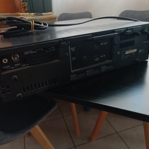 Panasonic VCR VHS used, non-functional with cassette jammed