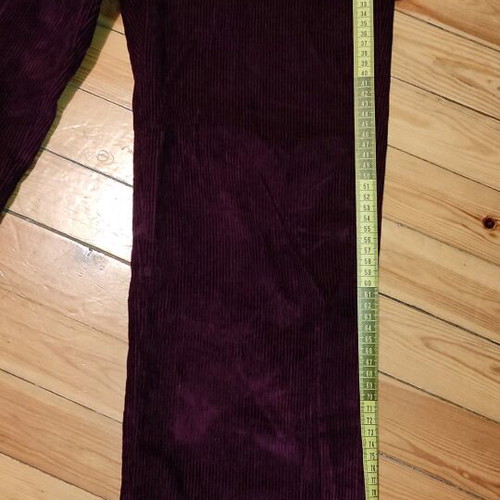 NA-KD Burgundy Plum Corduroy Pants Like New