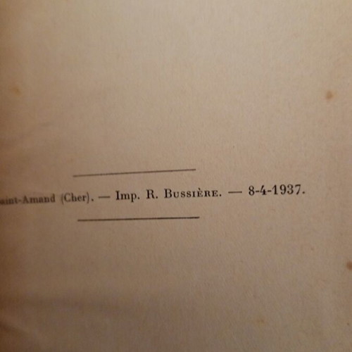 The Demons by Fyodor Dostoevsky French book used, 1937, second volume