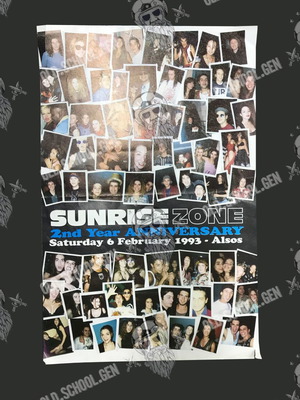 Sunrise Zone 1993 Alsos Poster 2 Όψεων 35x50 μεταχειρισμένο