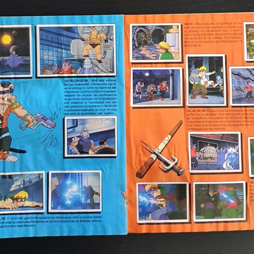 Teenage Mutant Hero Turtles Panini Album 1990 used, with stickers