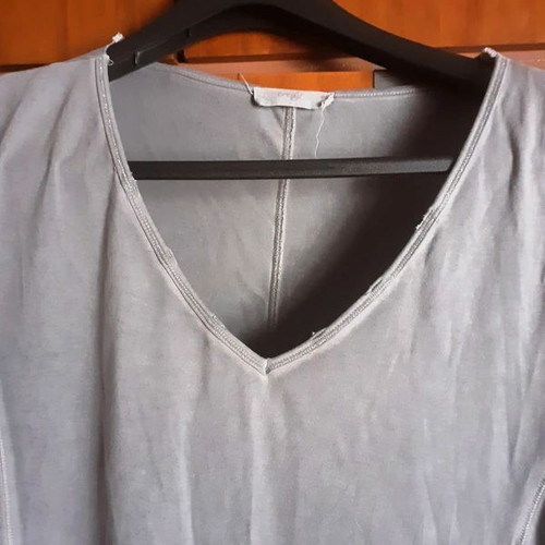 Olive blouse long loose size L like new