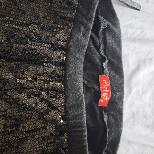 Chief children's leggings with sequins used, black, size XS