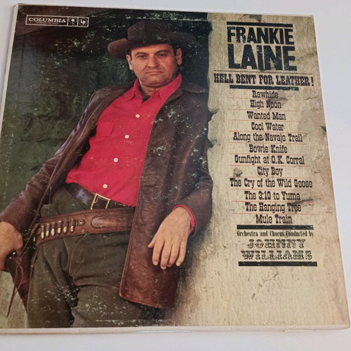 Hell Bent for Leather vinyl record Frankie Laine used