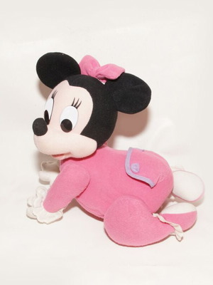 Mini mouse crawling toy used with batteries