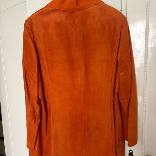 Samoon suede coat orange size 50 like new