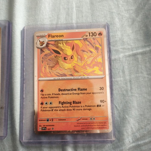 Κάρτες Vaporeon, Flareon και Jolteon holo σαν καινούργιες