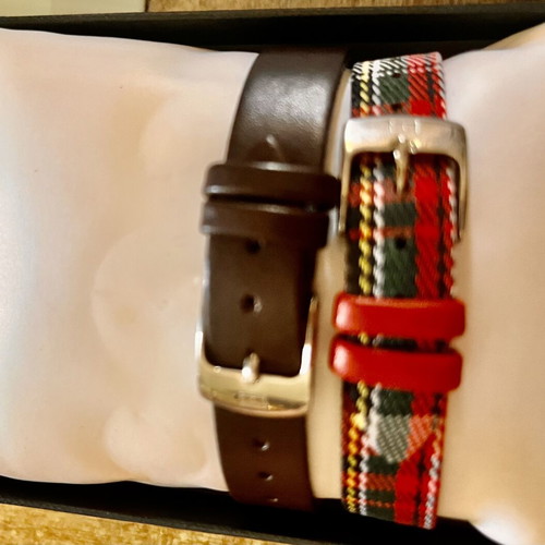 Tommy Hilfiger women's watch with three straps, like new, silver