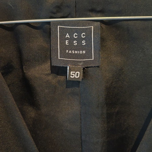 Access Fashion black satin crepe jumpsuit, size L-XL
