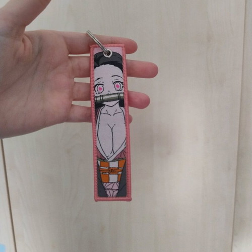 Nezuko anime keychain like new, multicolored