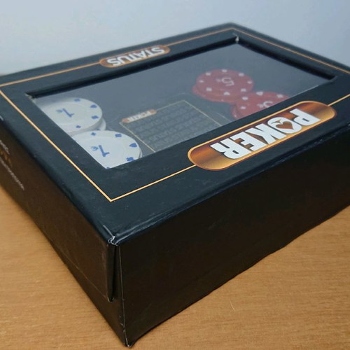 Poker set used with 72 chips and 1 deck