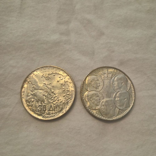 Silver collectible 30 Drachma coin 1963