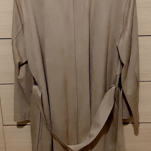 Zara coat XL beige suede new with belt