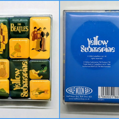 The Beatles Yellow Submarine magnet set, 9 pieces
