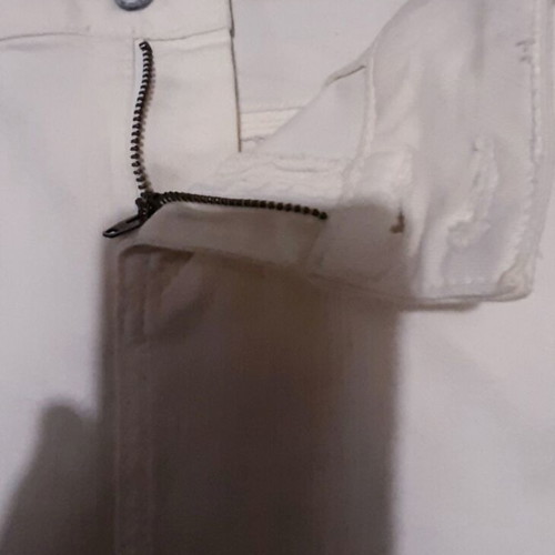 Mango white denim skirt Large 40 stretch like new