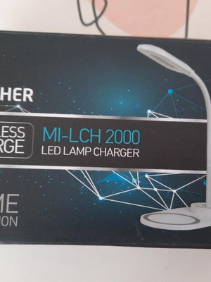 Beckher MI-LCH 2000 LED desk lamp with wireless phone charger, like new