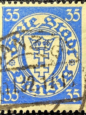 Danzig 1924 stamp used