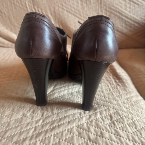 Women's heeled shoes like new, size 37, brown