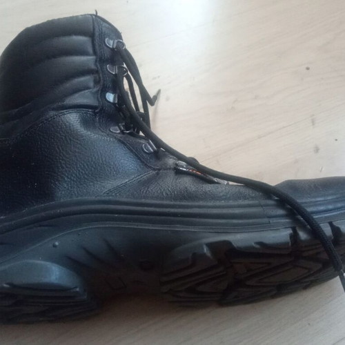 Stenso men's work boots size 46 used, black waterproof leather