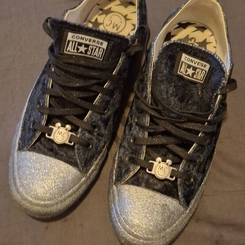 Converse All Star x Miley Cyrus velvet sneakers, size 41