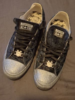 Converse All Star x Miley Cyrus velvet sneakers, size 41