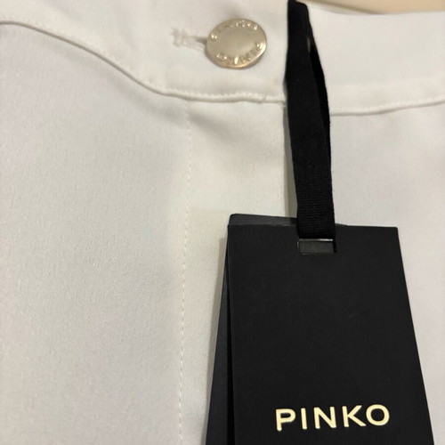 Pinko σατέν cargo παντελόνι καινούργιο, εκρού, μέγεθος medium