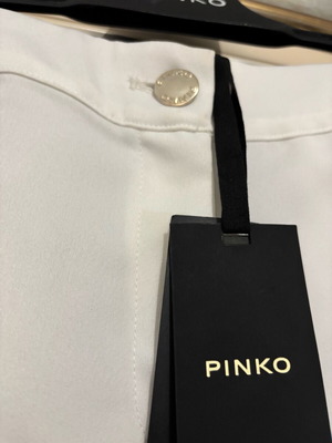 Pinko σατέν cargo παντελόνι καινούργιο, εκρού, μέγεθος medium