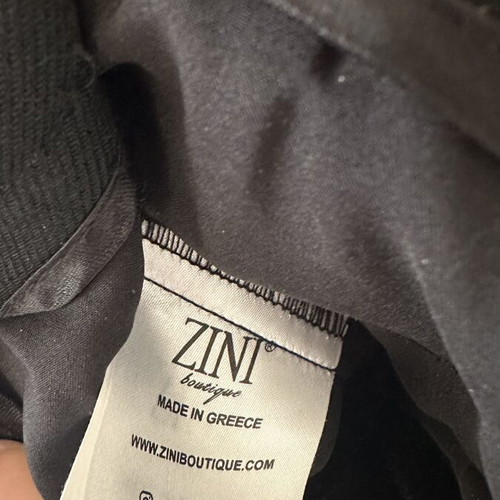 Zini pants with boot effect, black, size M