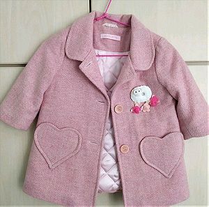 Alouette ροζ παλτό 9 μηνών