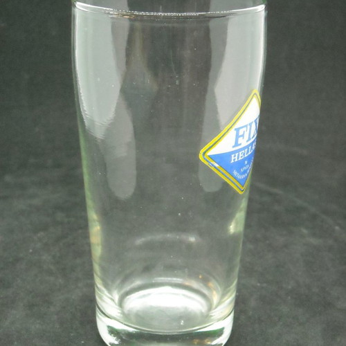 Glass promotional FIX HELLAS glass used, vintage, blue