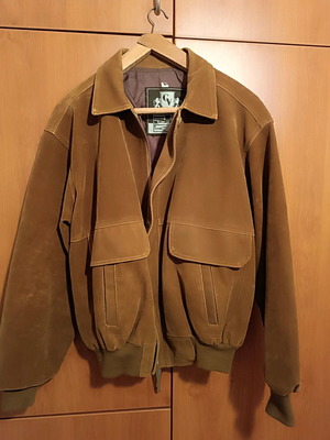 Unisex suede jacket new, size large