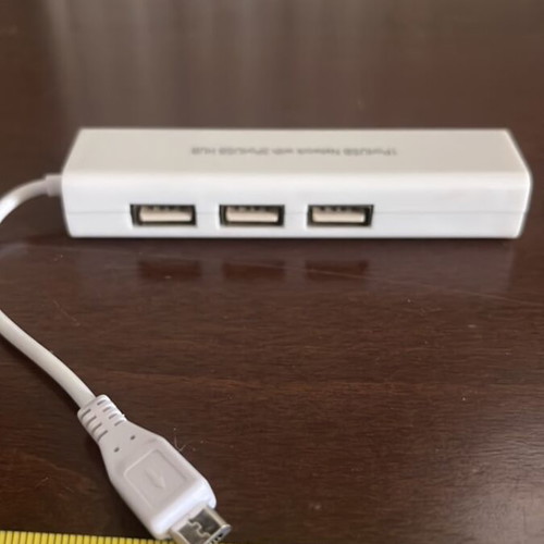 Micro USB to USB and Ethernet Hub like new