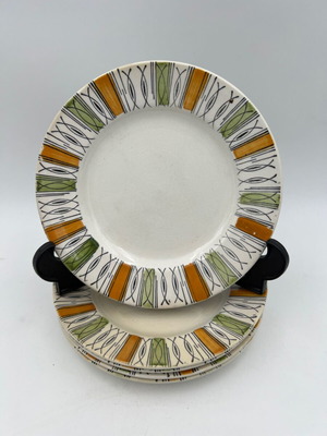 Broadhurst Viscount vintage mid-century modern plates set of 5