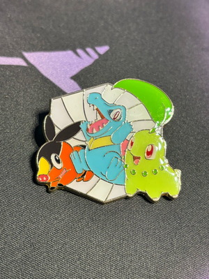 Pokémon Ascented Heroes enamel pin καινούργιο με Chikorita, Totodile, Tepig