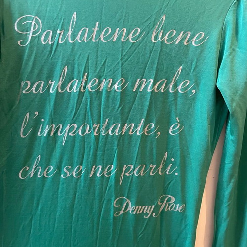Denny Rose long-sleeve blouse green like new
