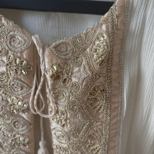 White 22 shirt-coat like new, beige, size S