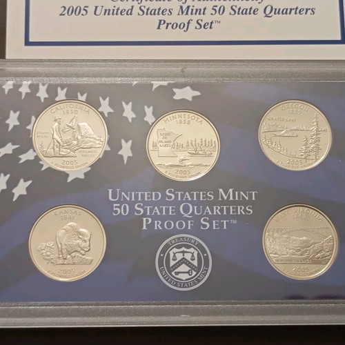 Proof Set USA 50 State Quarters excellent, United States Mint
