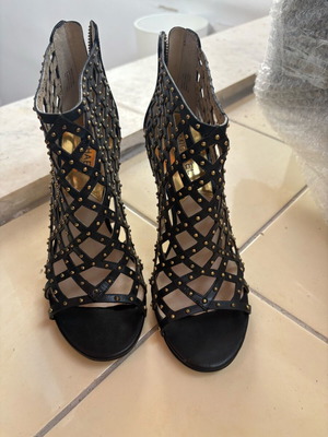 Michael Kors leather sandals with gold details, like new, size 39