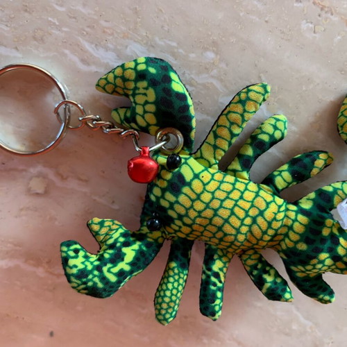 Scorpion Keyholders handmade from batik fabric, new