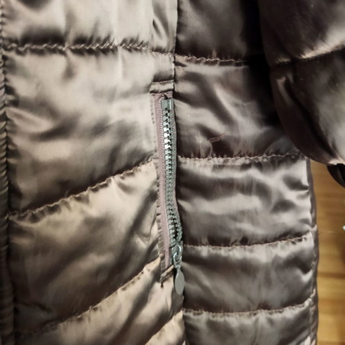 Monnalisa jacket for 8-year-old girl used, brown metallic