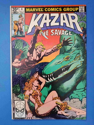 Kazar Ka-Zar The Savage 4 comic book used, English