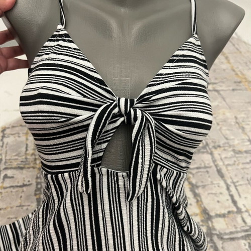 Pull & Bear striped jumpsuit like new XS sporty elegant