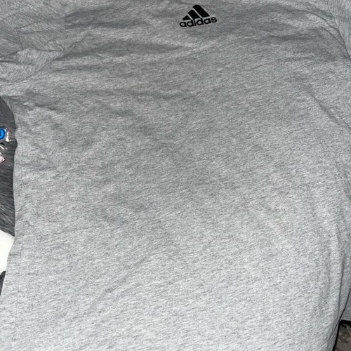 Adidas men's short-sleeve shirt used, gray, size M