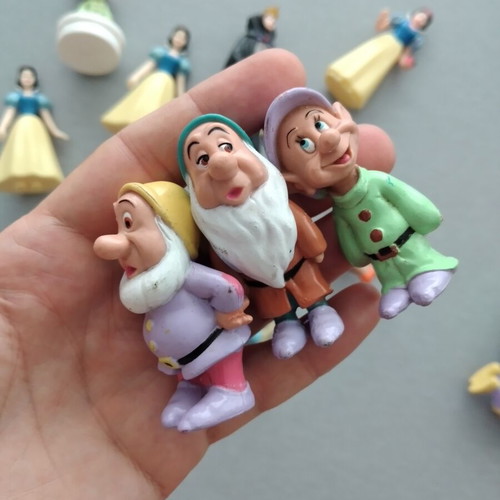 Snow White and The Seven Dwarfs Disney McDonald's Collectable Figures bundle of 14 used