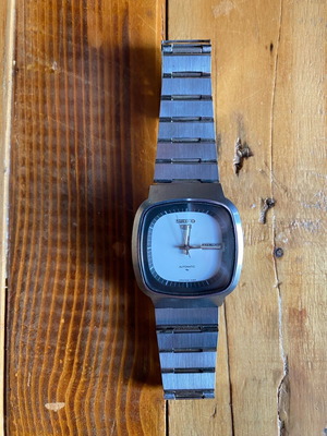 Seiko Automatic vintage watch used, 7009 movement, gray