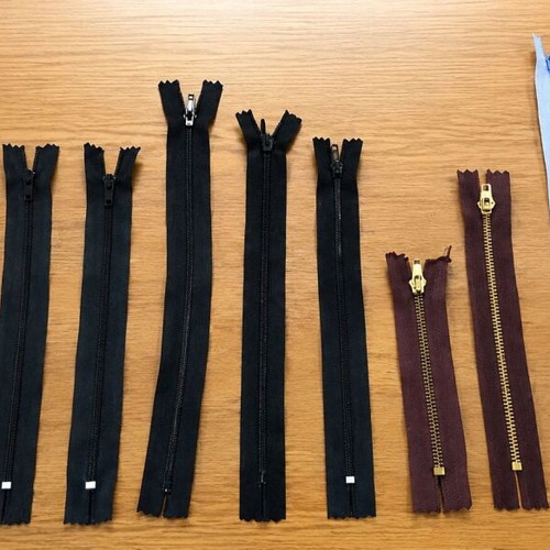 Various zippers new, multiple pieces and sizes available