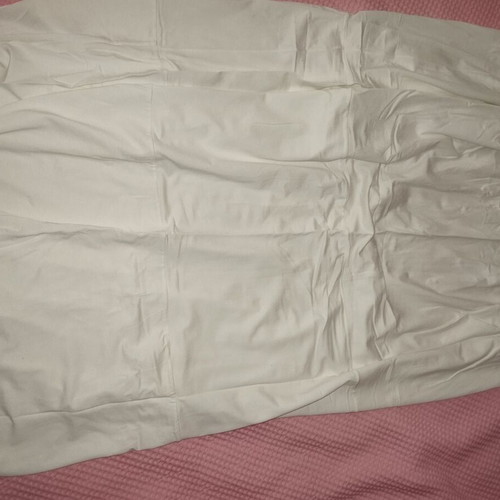 Dress white with gold bust like new, sizes M/L