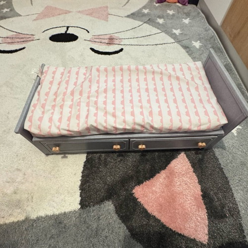 Our Generation doll bed like new with storage drawers